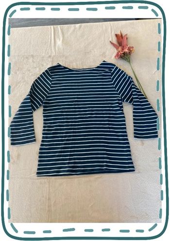 Teeshirt marinière manches 3/4 femme L
