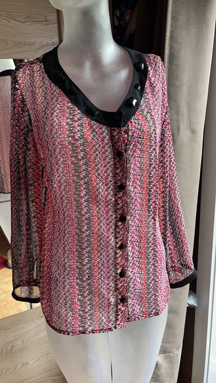 Lot de 3 jolis blouses voile taille 38 - photo numéro 3