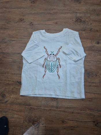 Tee shirt blanc brodé