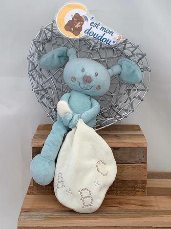 POM11 doudou lapin pommette