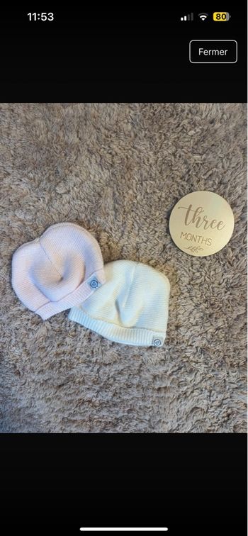 Lot bonnets 