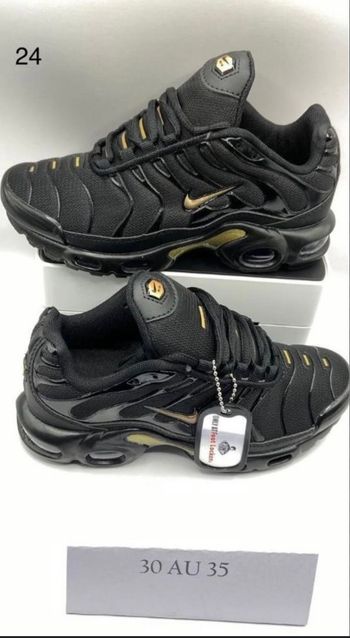 Nike tn noir doré 33