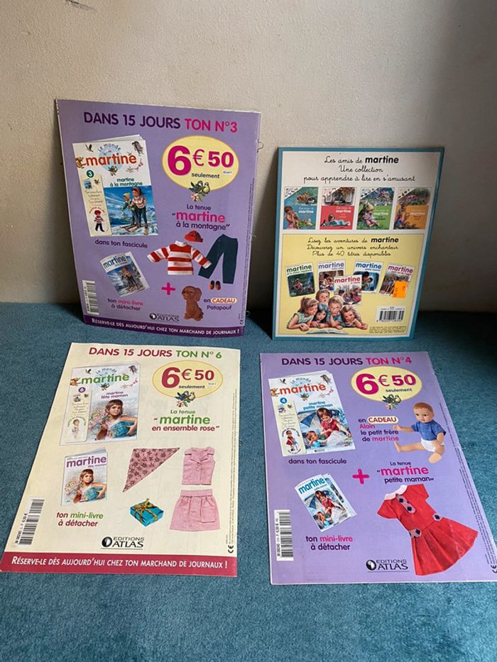 Lot de 4 livres fascicules Martine édition atlas et gommettes - photo numéro 6
