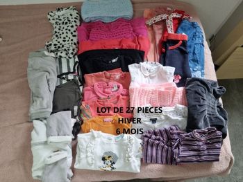 Lot de 27 pièces hiver 6 mois