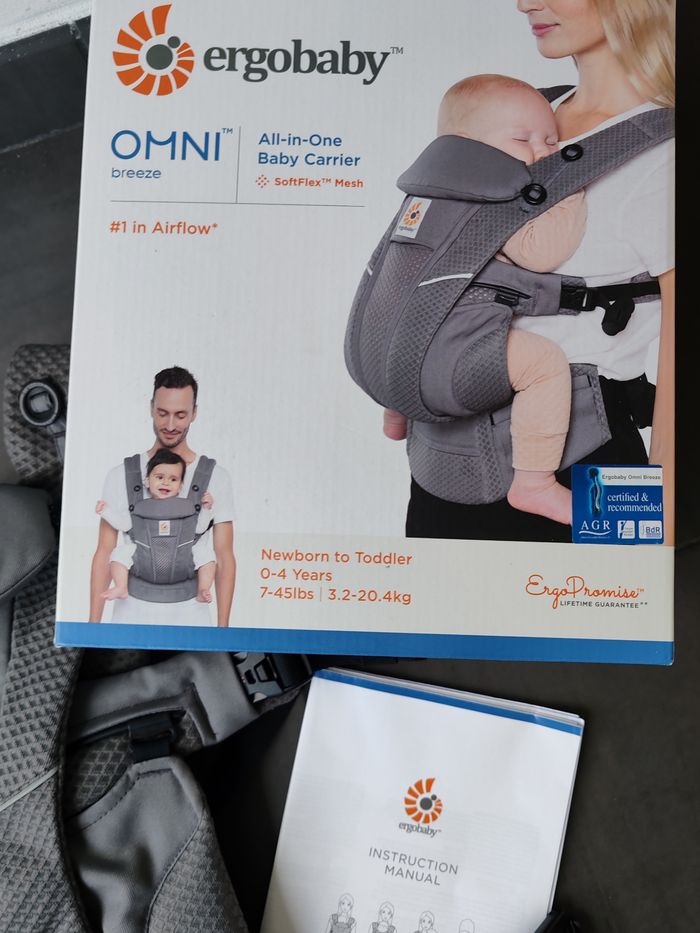 Porte bébé Ergobaby Omni Breeze Graphite Grey - photo numéro 2
