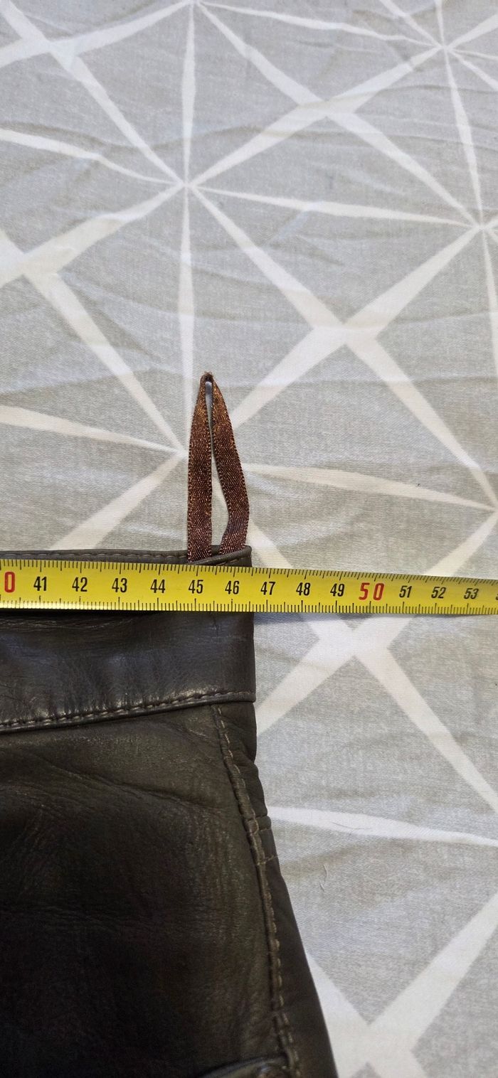 Pantalon marron cuir véritable T.46 - photo numéro 3