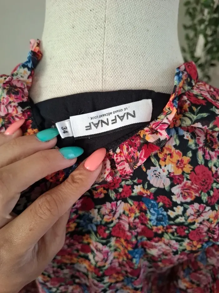 Robe fleurie Naf Naf T34 - photo numéro 4
