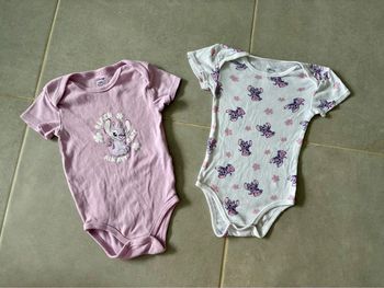 Lot de 2 bodies manches courtes Angel 18M 86 cm