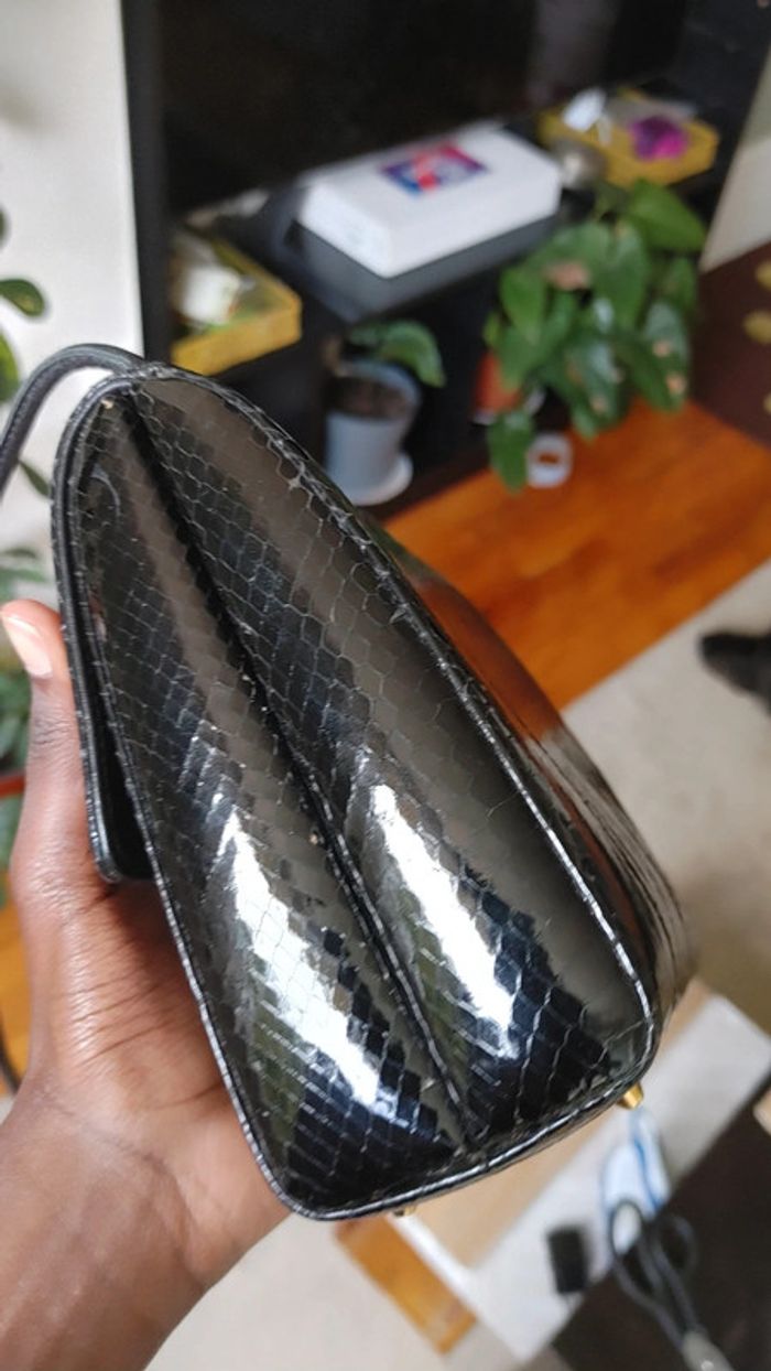 Sac en cuir de serpent vintage - photo numéro 15