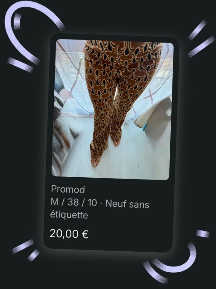 Un pantalon imprimé seventies Promod - photo numéro 7