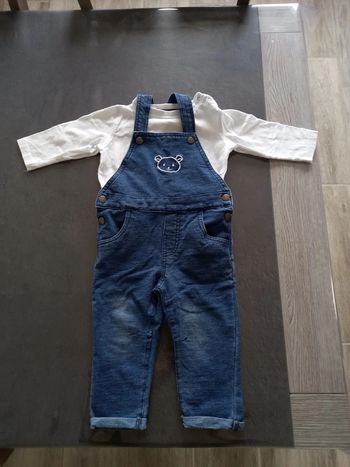Salopette avec tes shirt a manche