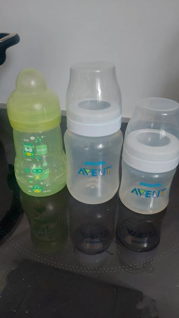Lot de 3 biberons mam et avent