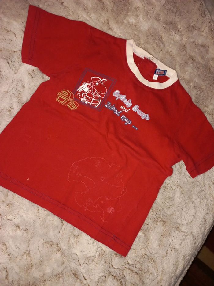 T-shirt 18 mois rouge mixte - photo numéro 2