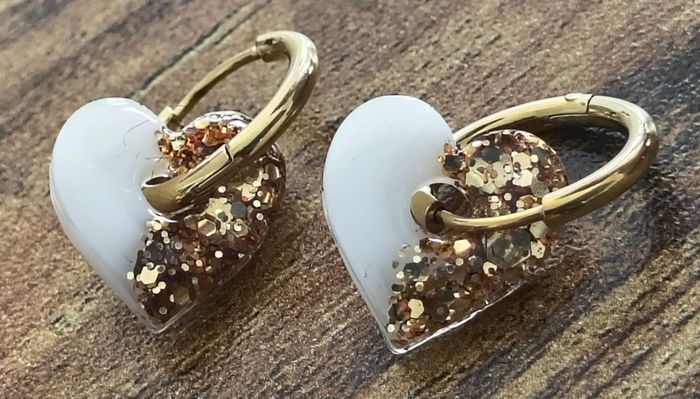 Boucles d'oreilles faites