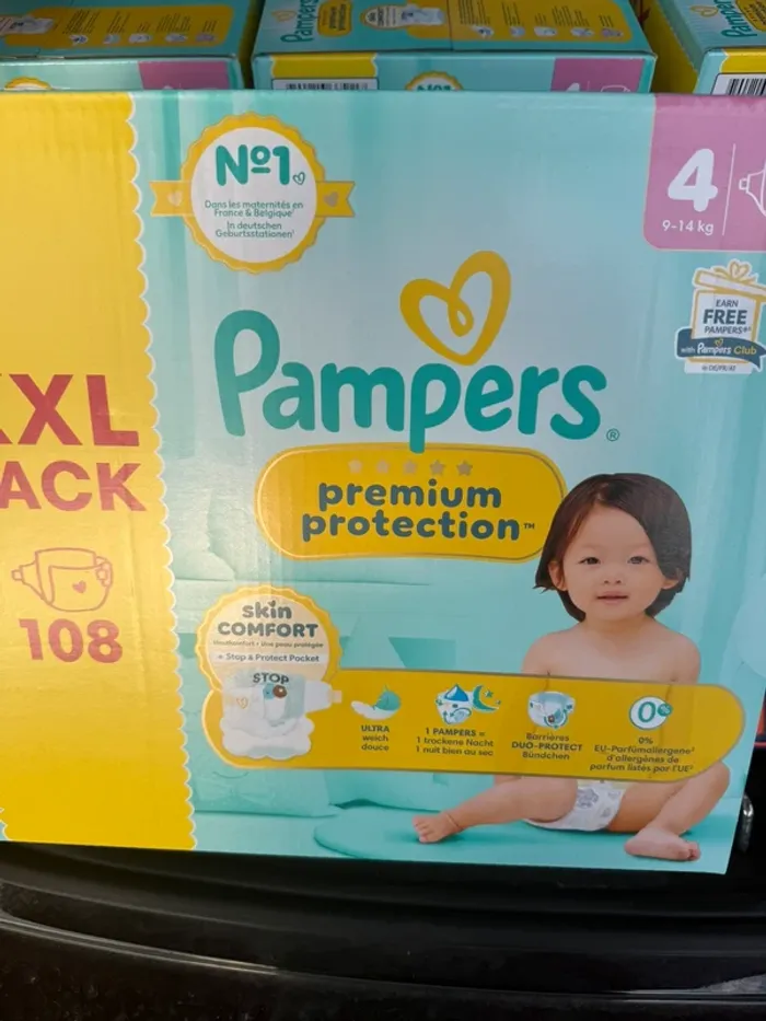 Couches Pampers XXL Premium protection taille 4