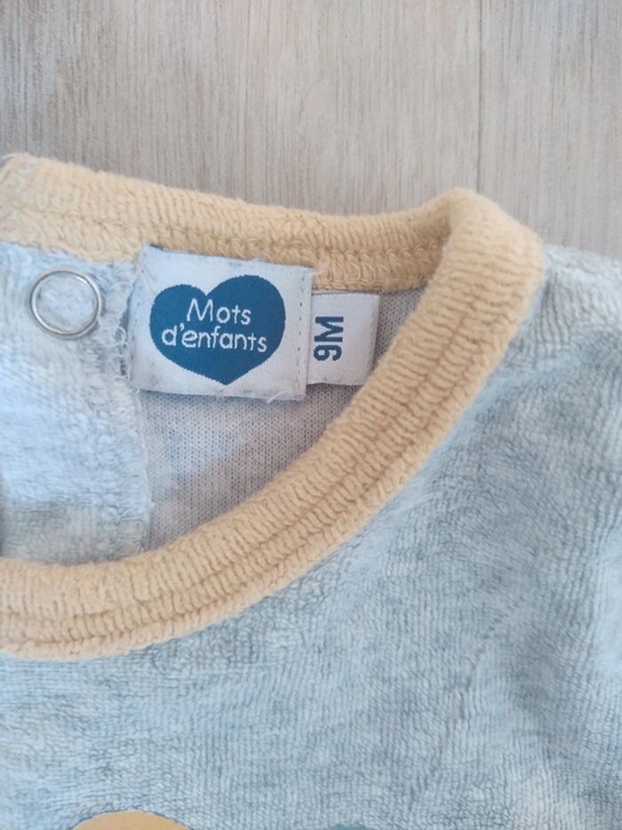 Pyjama gris velours une pièce - photo numéro 6