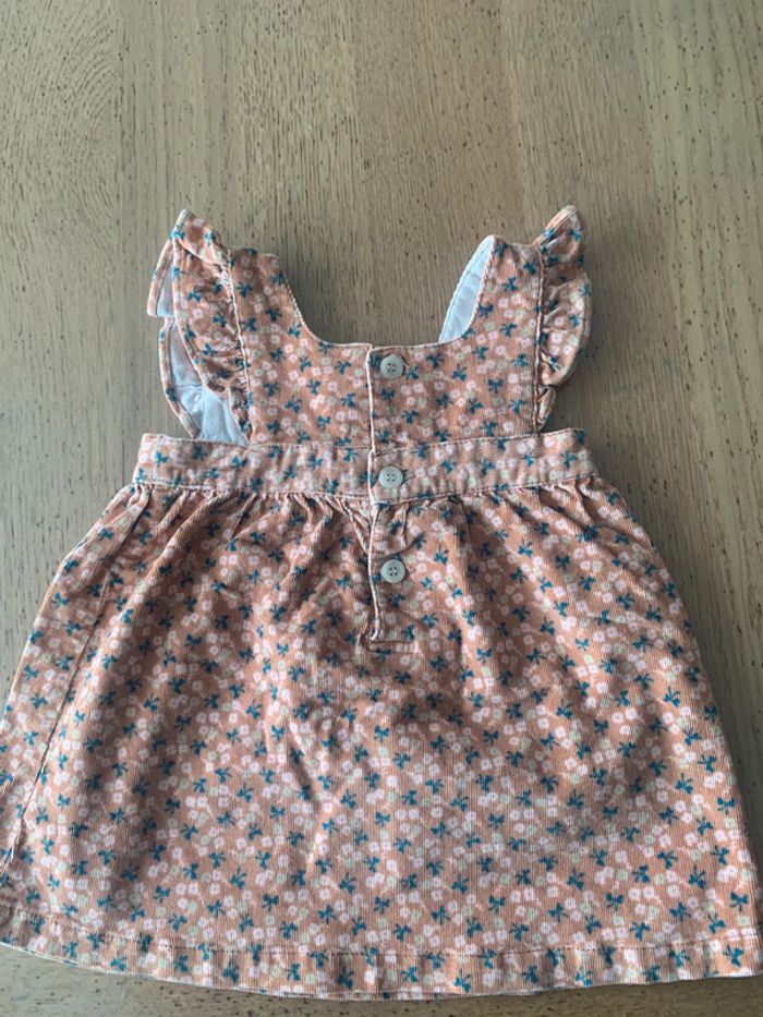 Robe velours fleurie tex 12 mois - photo numéro 4