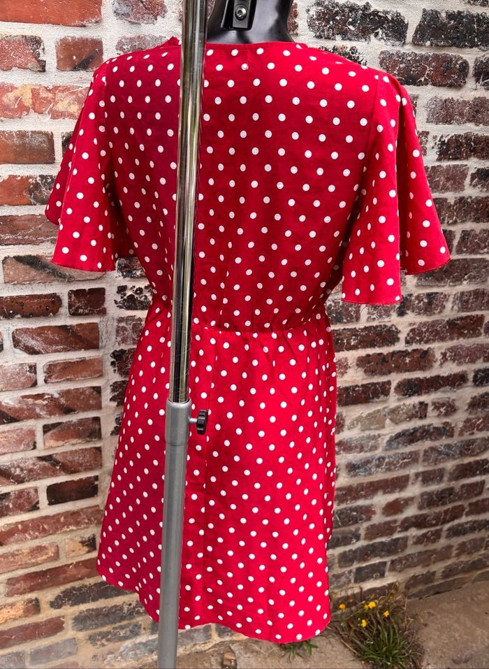 🐞Robe à pois à manches papillon et col V - Taille 34 (XS) Shein - photo numéro 4