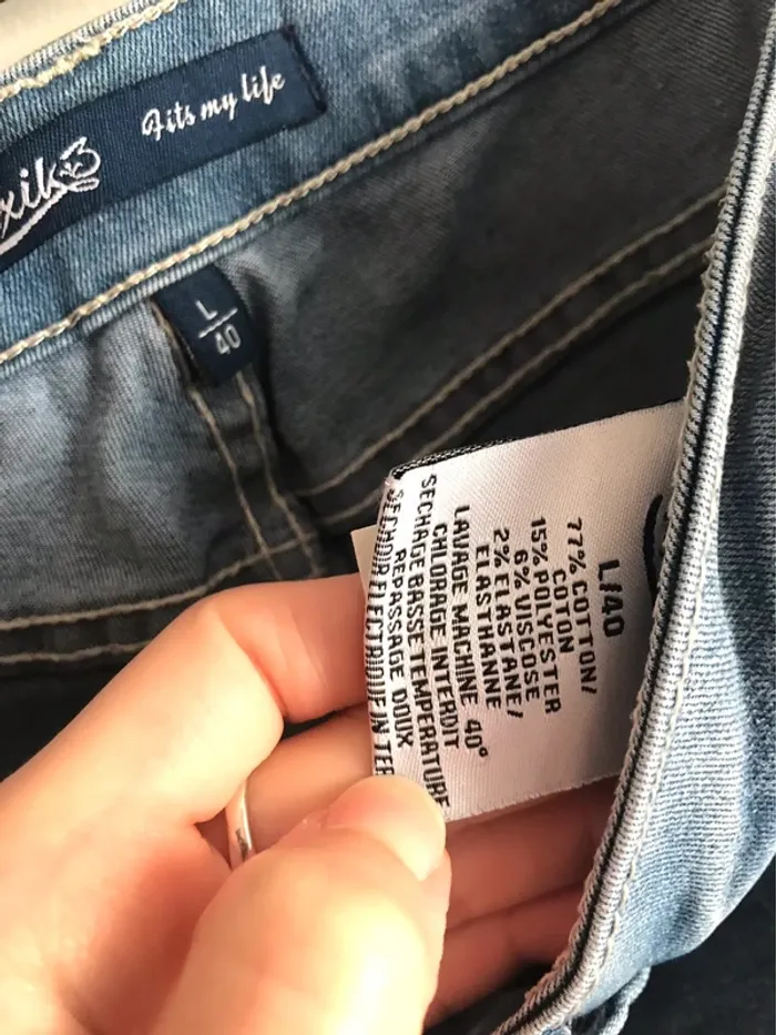 Jean slim Toxik3 taille 40 avec jolis détails sur le côté - photo numéro 8