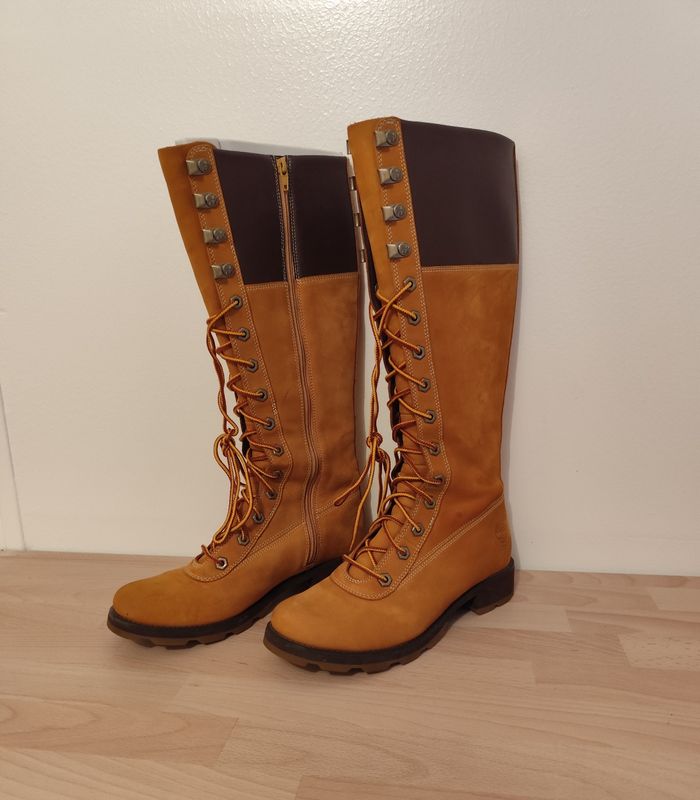 Bottes hautes Timberland femme taille 37 nubuck et cuire