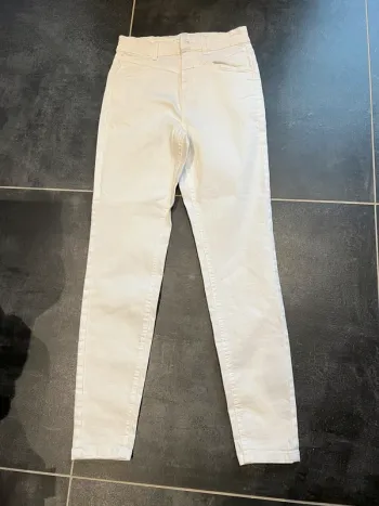 Pantalon blanc skinny