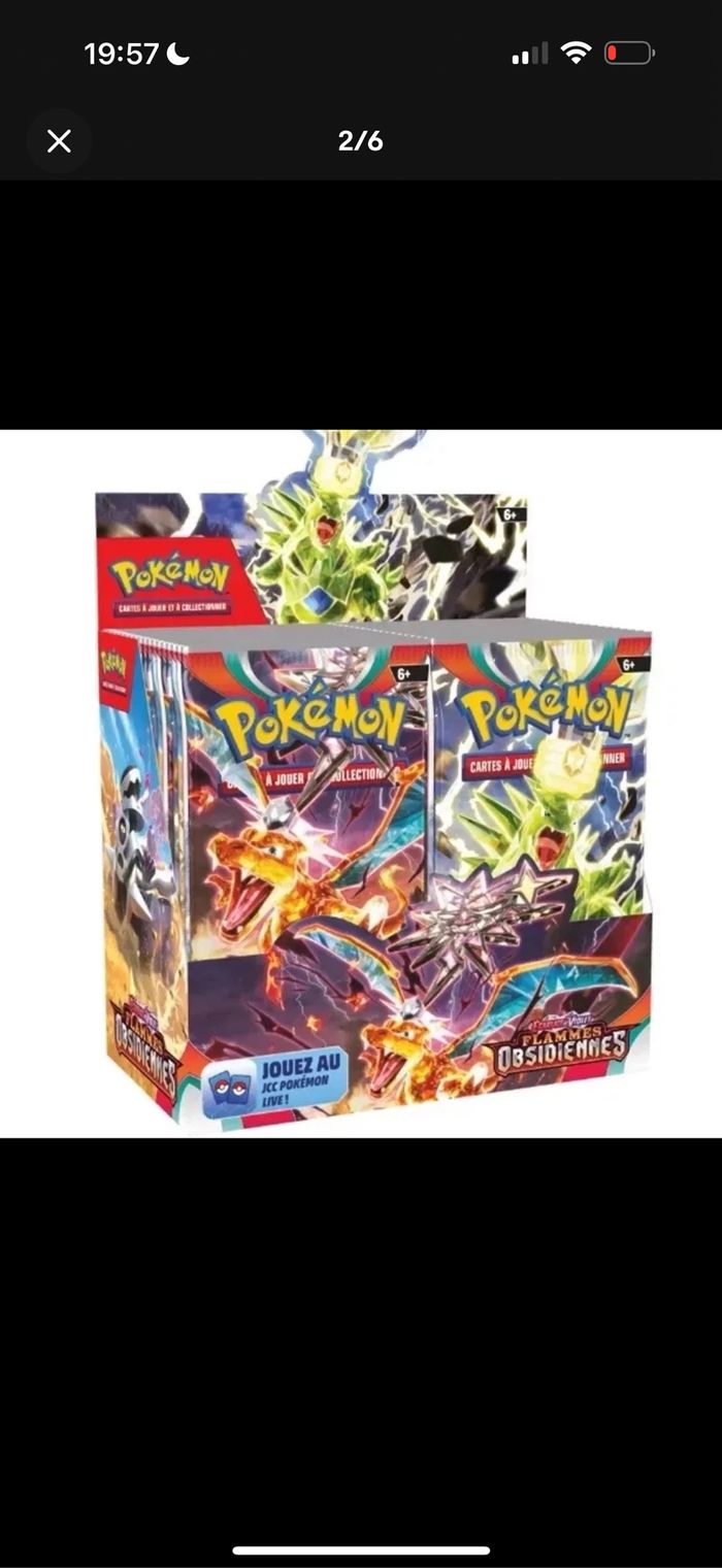 🇫🇷 Display Pokémon Écarlate et Violet EV3 Flammes Obsidiennes  scellée