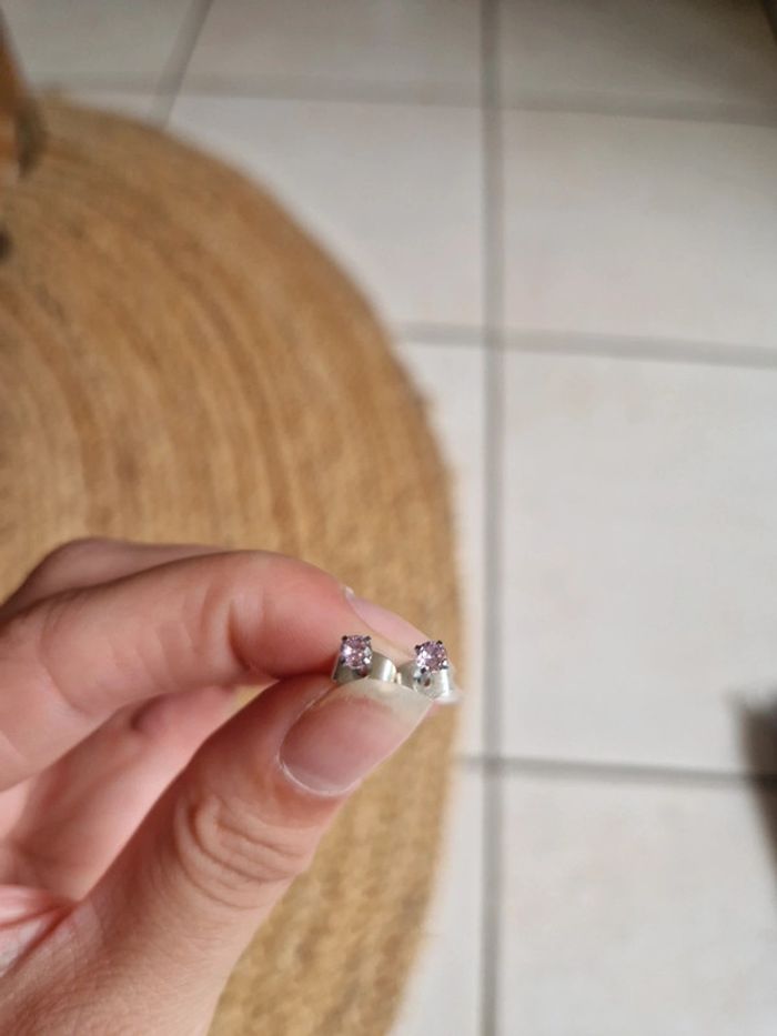 Lot de 4 paires boucles d'oreilles papillon et strass - photo numéro 4