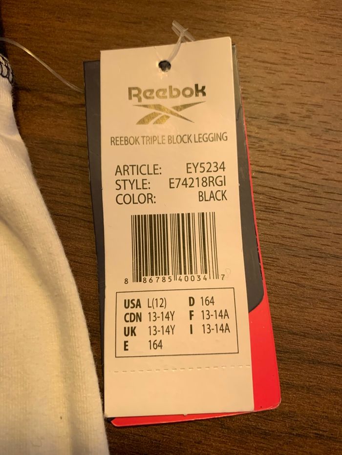 Reebok legging 13/14 ans - photo numéro 4