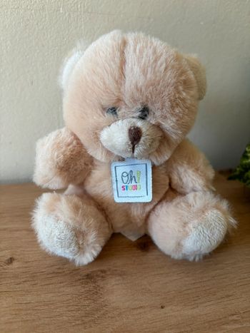 Doudou ours beige assis oh studio doudou et compagnie neuf