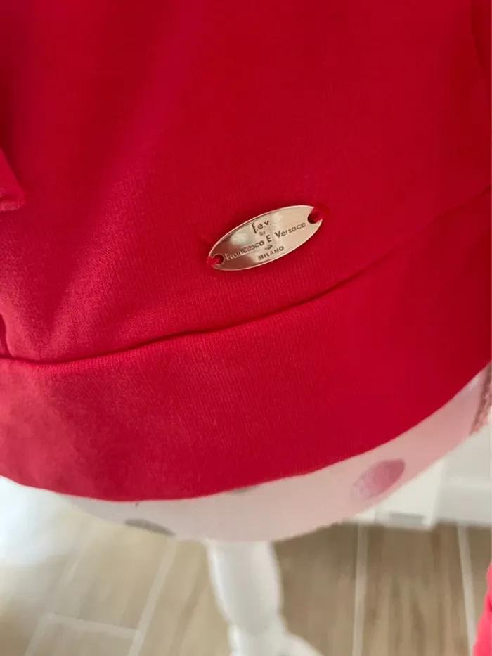Veste /gilet Versace corail col bijoux taille M neuf - photo numéro 4