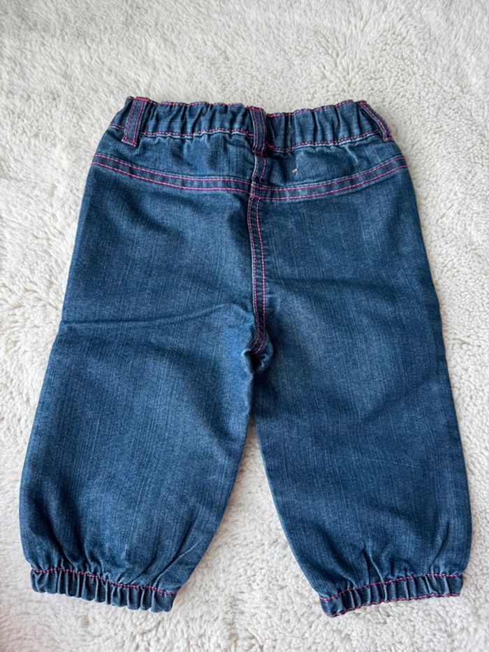 👖 lot jeans pantalons - bébé fille- baby girl - 9 mois- kitchoun très bon état - photo numéro 10