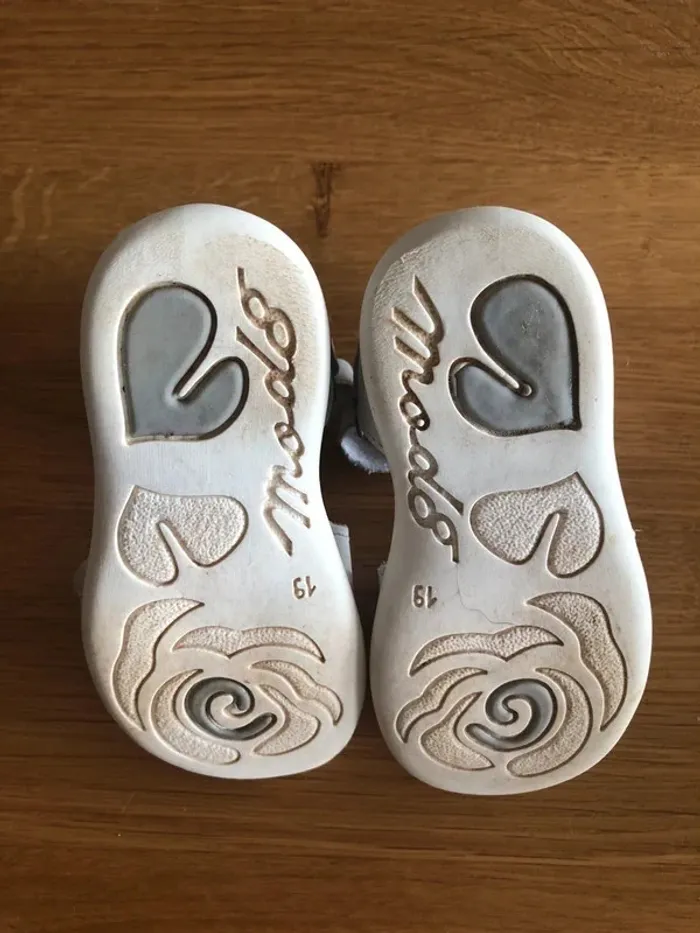 Sandales premiers pas en cuir MOD8 pointure 19 - photo numéro 8