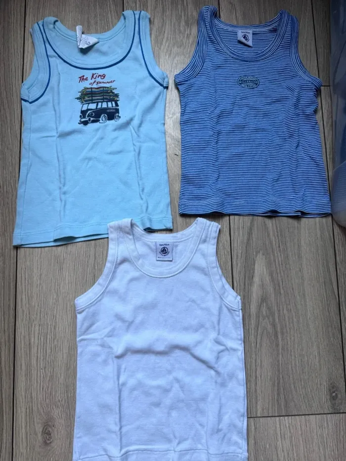 Lot maillot de corps petit bateau