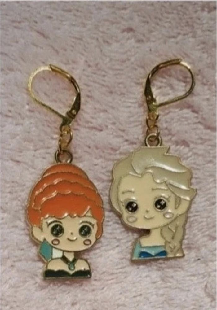 Boucles d'oreilles Anna et Elsa - photo numéro 5