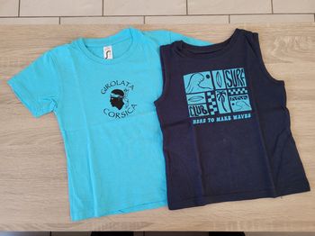 Lot de 2 tee-shirts garçon en 4 ans
