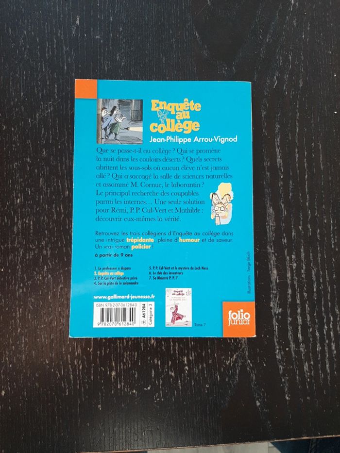 Livre enquete au collège - photo numéro 2