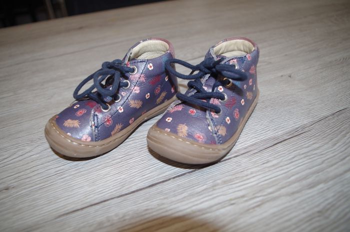 Chaussures Cuir Bellamy - Modèle "Feuillage Violet" - Pointure 21