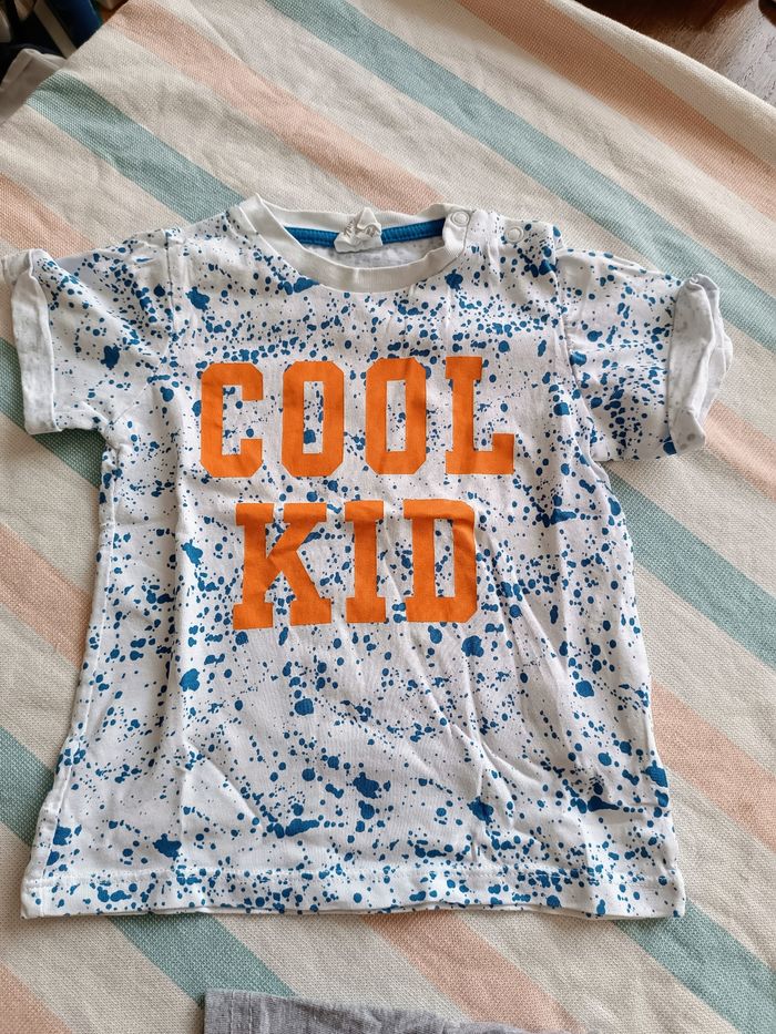 Lot 3 tee shirt manches courtes 9 mois - photo numéro 3
