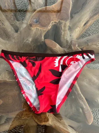 Bas de maillot de bain Livia rouge marron 36