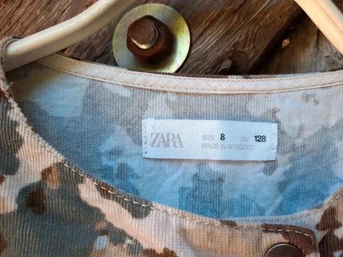 Zara combinaison velours, imprimé camouflage, taille élastique, 8 ans - photo numéro 7