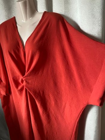 Grande robe orange taille unique made in Italie