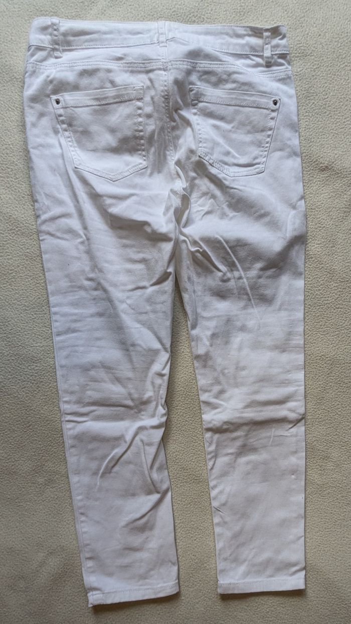 Jean blanc femme Gémo 36 - photo numéro 5