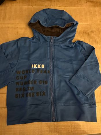 Gilet à capuche bleu 