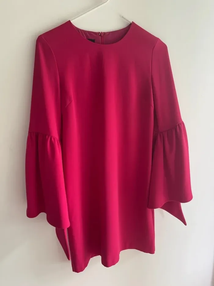 Robe fuchsia Pinko à manches originales - photo numéro 6