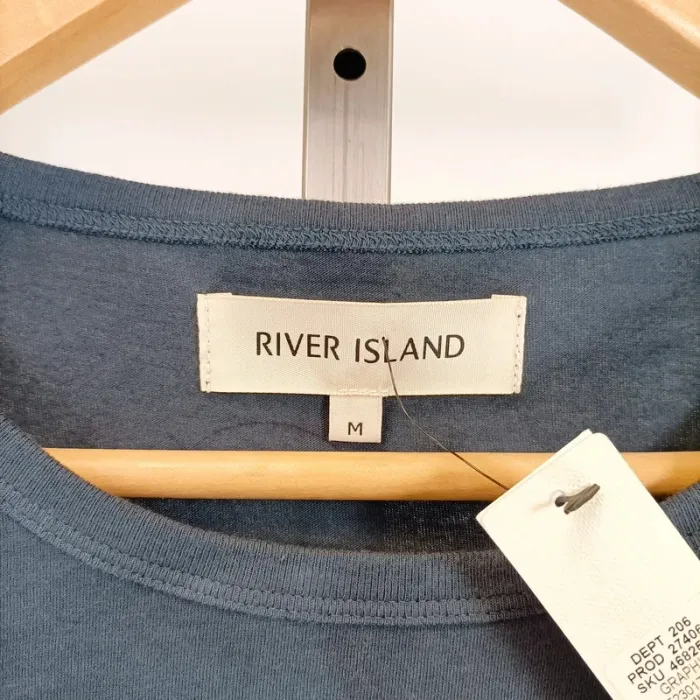 T-shirt tie and dye bleu/blanc - Taille M - River Island - Neuf A348 - photo numéro 5
