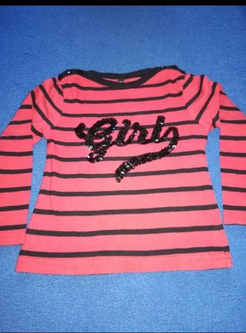 Tee shirt manches longues fille 3 ans