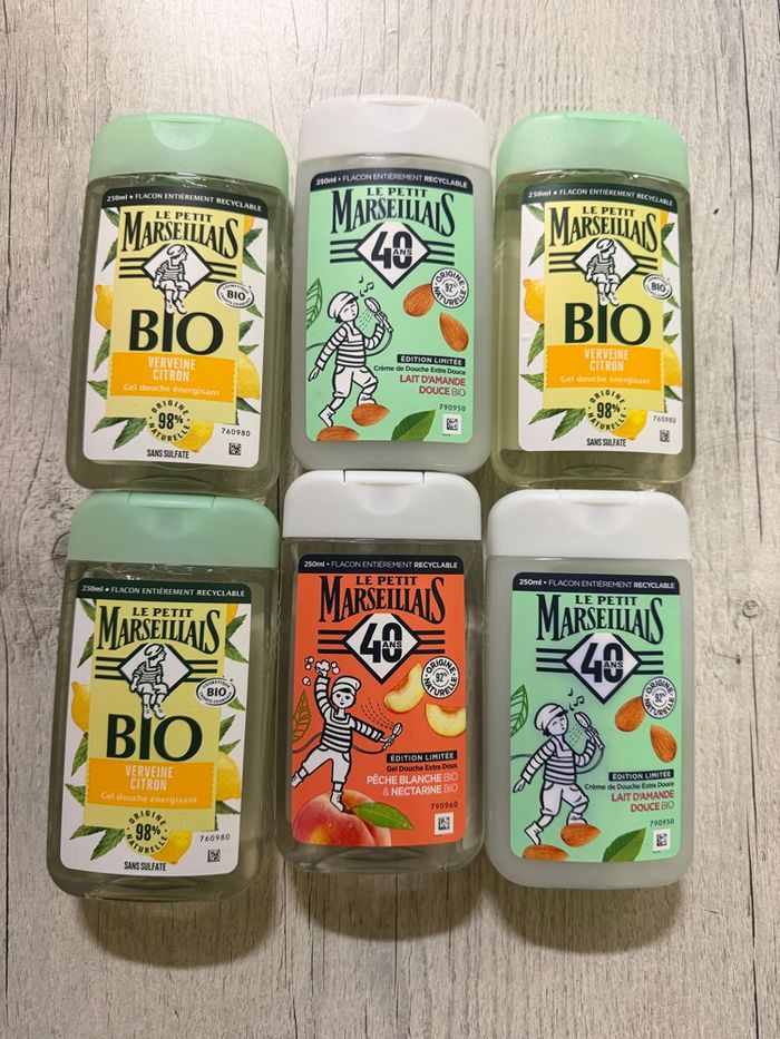 Lot gel douche le petit marseillais