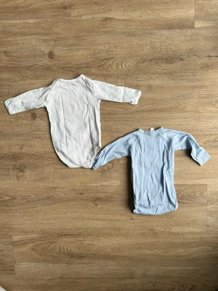 I Love MK Disney 3 mois absorba lot de 2 bodies body bébé garçon fille très bon état - photo numéro 2