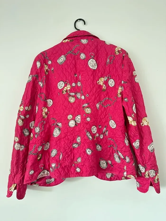 Veste fushia matelassée - photo numéro 2