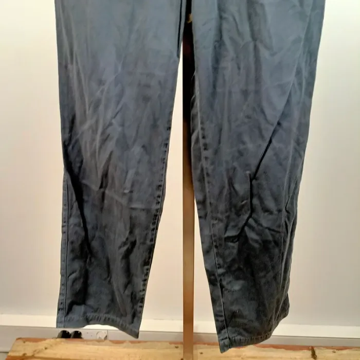 Pantalon homme Hugo Boss Sport bleu foncé coton 100% coupe droite taille 44 A1415 - photo numéro 3